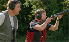 Teilnehmer beim Schießtraining
